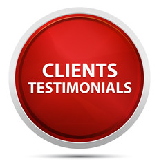 Clients Testimonials Promo Red Round Button