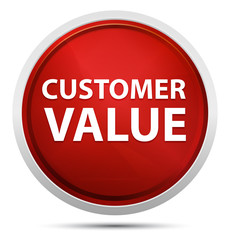 Customer Value Promo Red Round Button