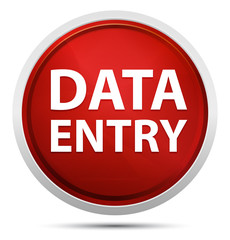 Data Entry Promo Red Round Button