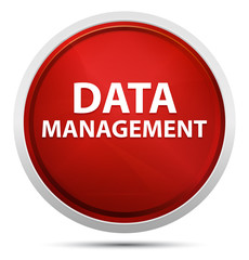 Data Management Promo Red Round Button