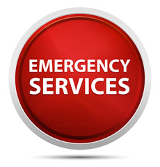 Emergency Services Promo Red Round Button