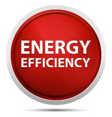 Energy Efficiency Promo Red Round Button