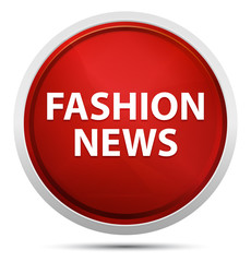 Fashion News Promo Red Round Button