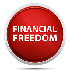 Financial Freedom Promo Red Round Button