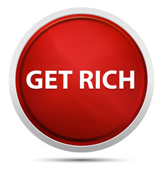 Get Rich Promo Red Round Button