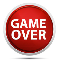 Game Over Promo Red Round Button