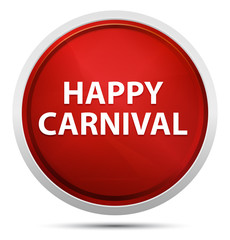 Happy Carnival Promo Red Round Button