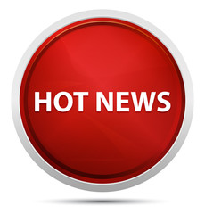 Hot News Promo Red Round Button