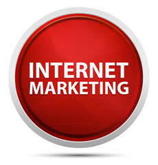 Internet Marketing Promo Red Round Button