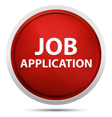 Job Application Promo Red Round Button