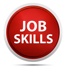 Job Skills Promo Red Round Button