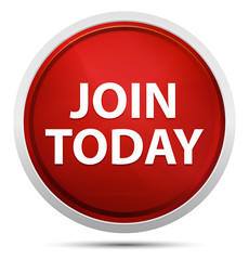 Join Today Promo Red Round Button