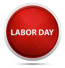 Labor Day Promo Red Round Button