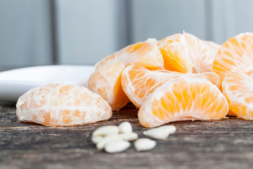 slices of tangerine