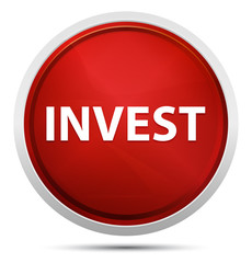 Invest Promo Red Round Button