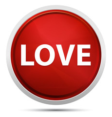 Love Promo Red Round Button