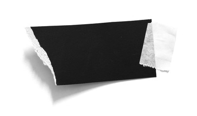 black torn paper