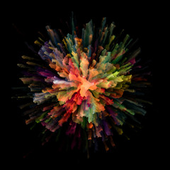 Digital Color Splash Explosion