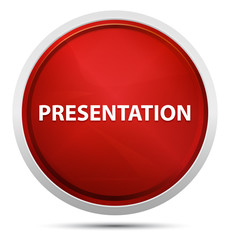 Presentation Promo Red Round Button