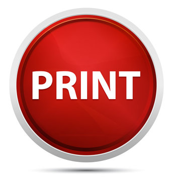 Print Promo Red Round Button