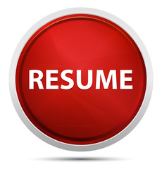 Resume Promo Red Round Button