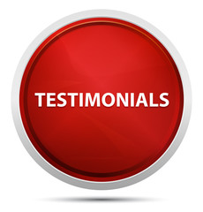 Testimonials Promo Red Round Button