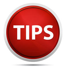 Tips Promo Red Round Button