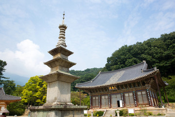 Fototapeta premium Jikjisa Temple is a famous temple in Gimcheon-si, South Korea.