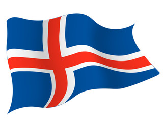 アイスランド　国　旗　アイコン