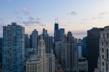 Fototapeta na wymiar Chicago Cityscape in the Morning