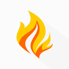 fire swoosh flame icon