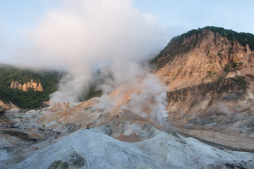 Hell Valley National park, Noboribetsu of Japan