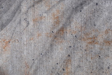 Stained Sidewalk Concrete
