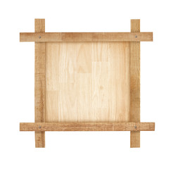 wood frame isolated on white