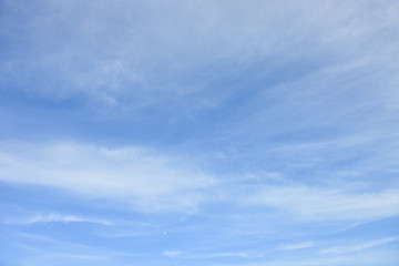 Blue sky white cloud white background. Beautiful sky and clouds in the afternoon.