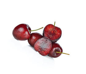 cherry, on a white background