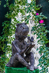 statue in garden