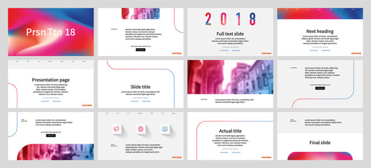 Presentation template design