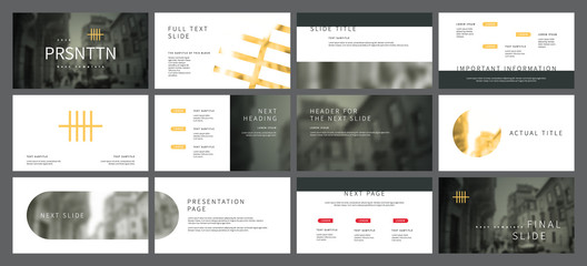 Presentation template design