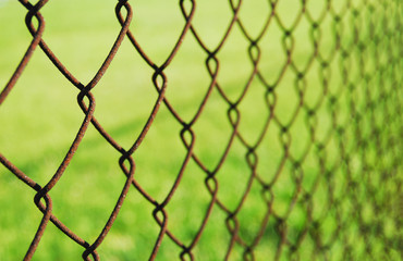 Naklejka premium フェンス 錆 素材