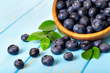 fresh blueberries in bowl