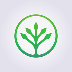 Fototapeta premium Modern Simple Tree Vector Illustration Design Clipart Symbol Logo Template