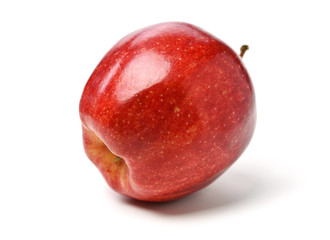 Red apples isolated on white background