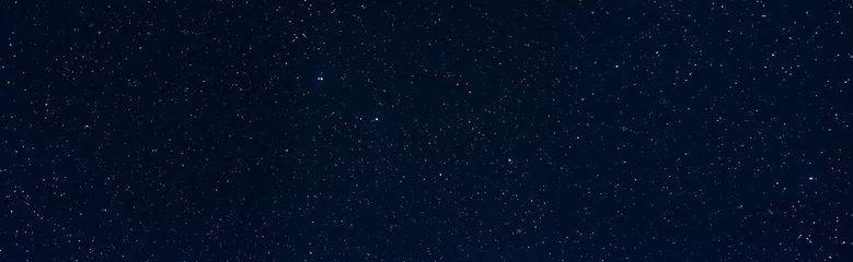 Gordijnen Panorama with many stars in sky © firewings