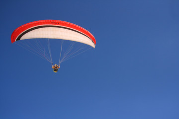 Paraglider in the sky