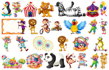 Set of circus element © GraphicsRF