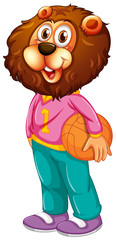A lion basketball athletes