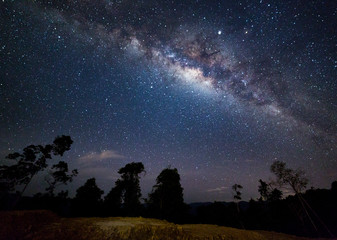 Milkyway galaxy rise from North Borneo, Sabah, Malaysia