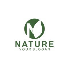 nature logo template design vector