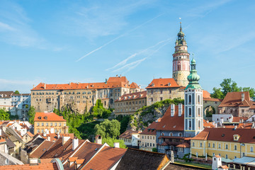 Obraz premium View at the Castle of Cesky Krumlov in Czech Republic